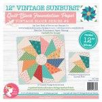 Vintage Sunbursts Quilt Block