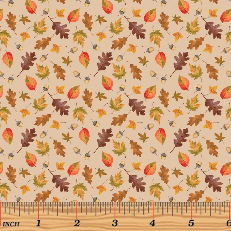 New England Little Leaves Tan