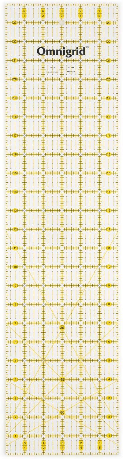 6 Inch x 24 Inch Omnigrid Folding Ruler-R624F | Omnigrid