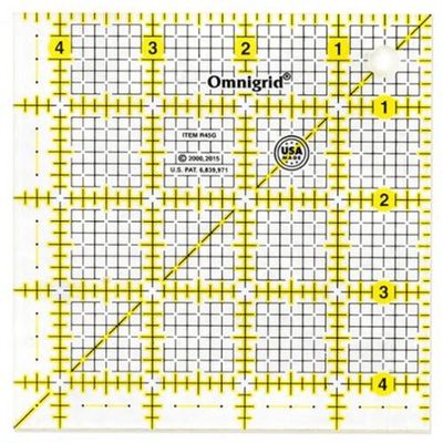 Omnigrid Ruler 4 1/2in Square All-Over Grid