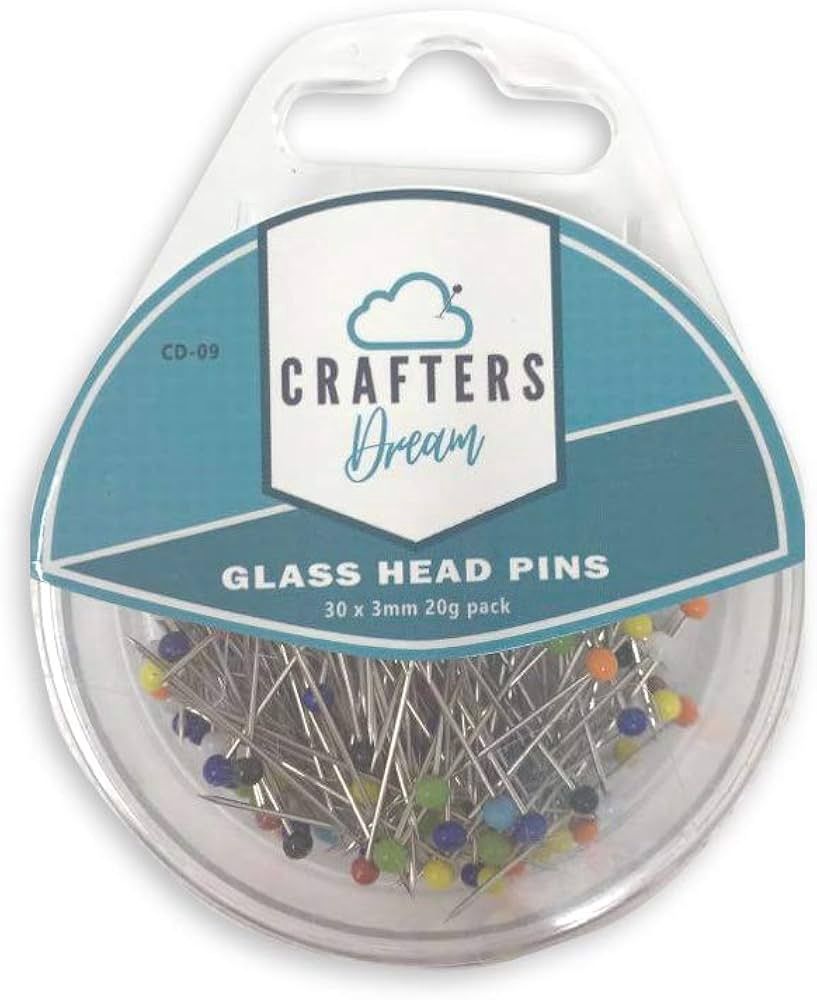 Crafters Dream Small Glass Head Pins