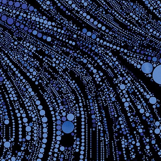 Cat Artistry -Circle Swirl Blue