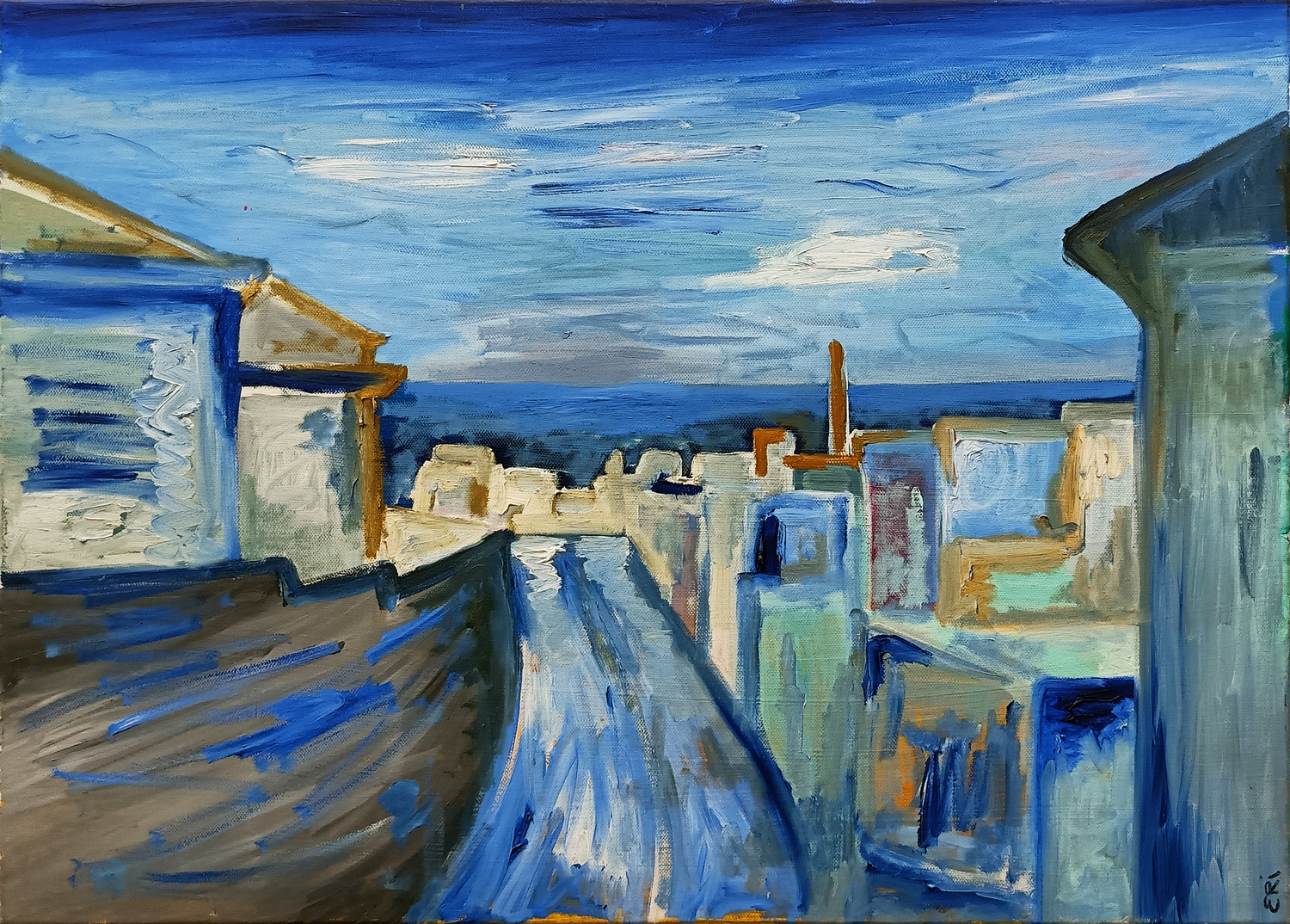 Meditazione in blu