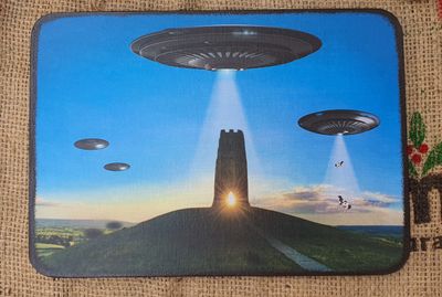 UFO Glastonbury Tor Photo.