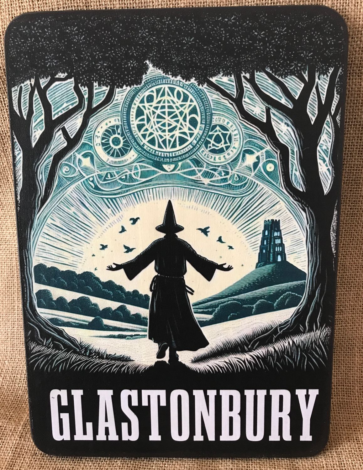 Glastonbury wizard at Glastonbury Tor