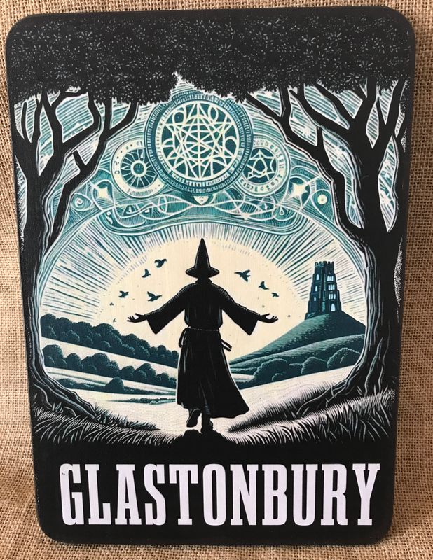 Glastonbury wizard at Glastonbury Tor