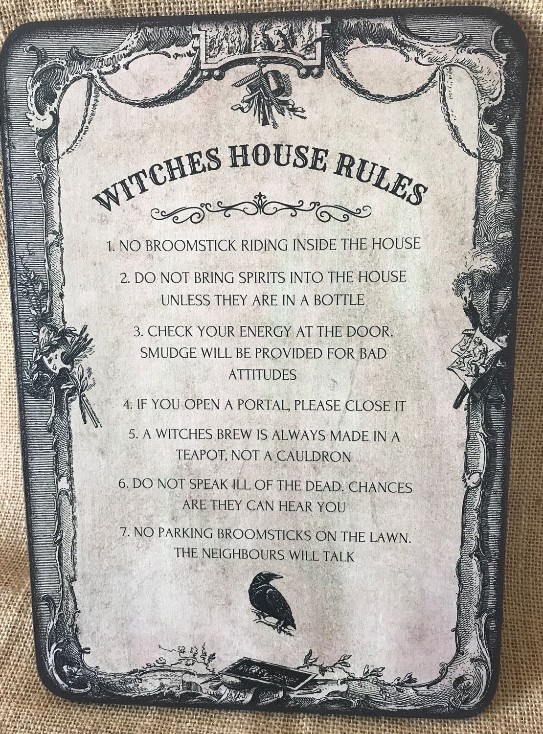 Witches House Rules