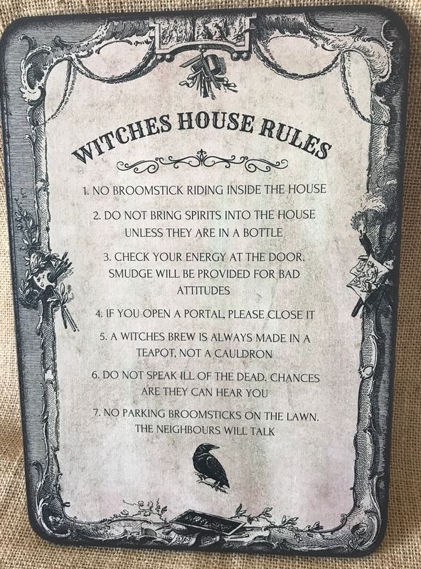 Witches House Rules