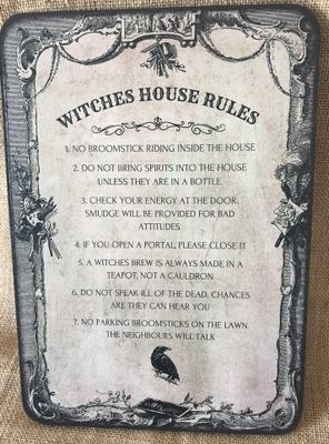 Witches House Rules