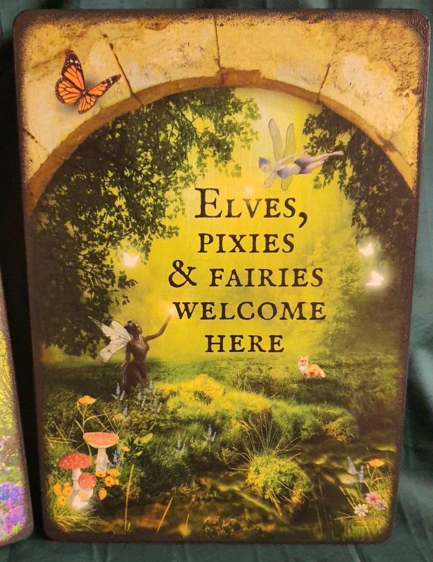 Elves, Pixies &amp; Fairies Welcome Sign