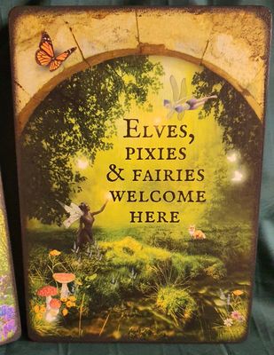 Elves, Pixies &amp; Fairies Welcome Sign