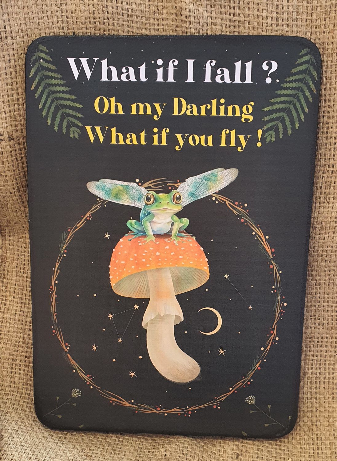 What if I Fall frog on mushroom