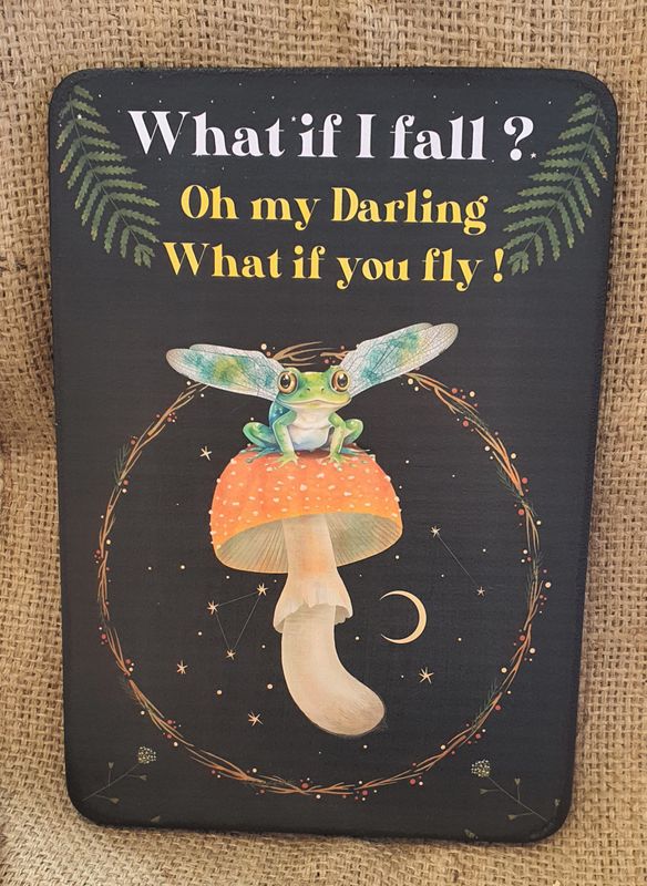 What if I Fall frog on mushroom