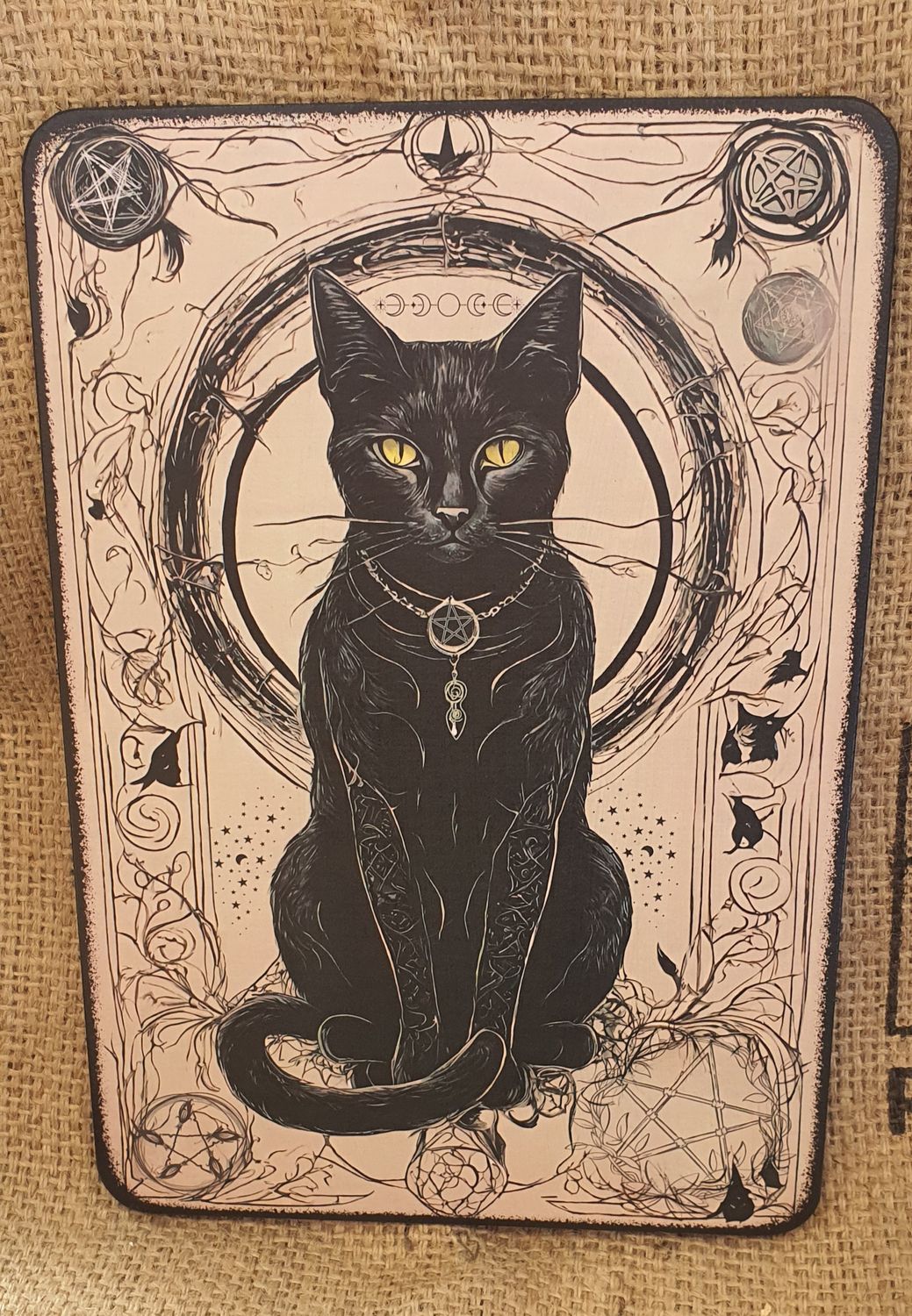 Mystic Black Witches Cat