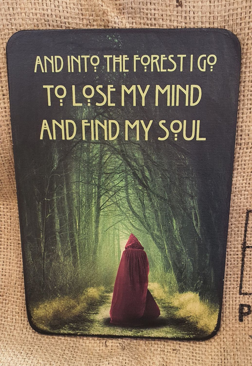 Into the forest I go to lose my mind and find my soul