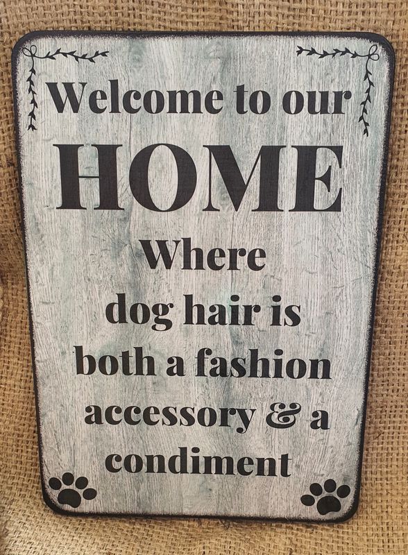 Welcome to our home / dog hair