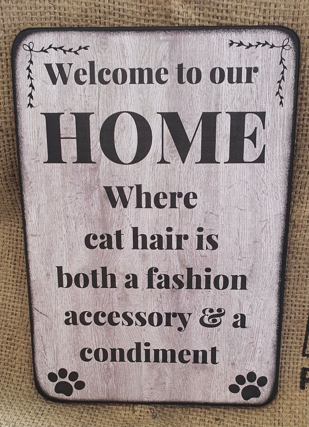 Welcome to our home / cat hair