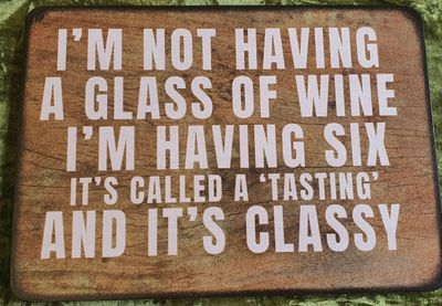 I’m not having a glass of Wine