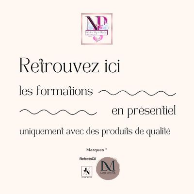 Formations EN PRESENTIEL (Liste) Ongles / Cils / Sourcils, FAFCEA possible