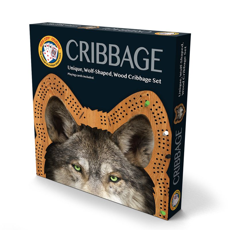 Wolf-Shaped Cribbage Board