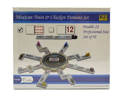 Mexican Train and Chicken Domino Set