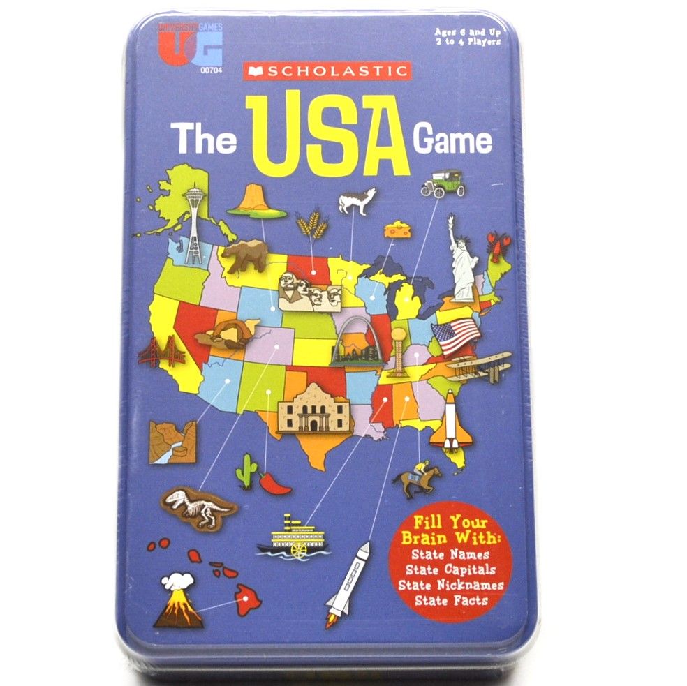 Scholastic The USA Game Tin