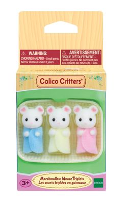 Marshmallow Mouse Triplets