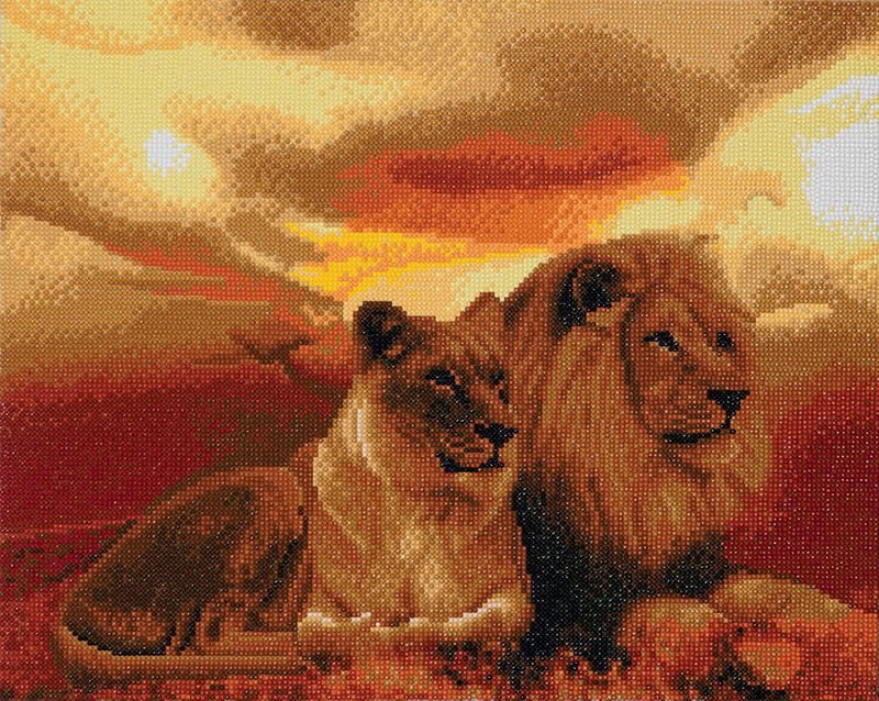 CA Mounted Kit LG: Lions of the Savannah