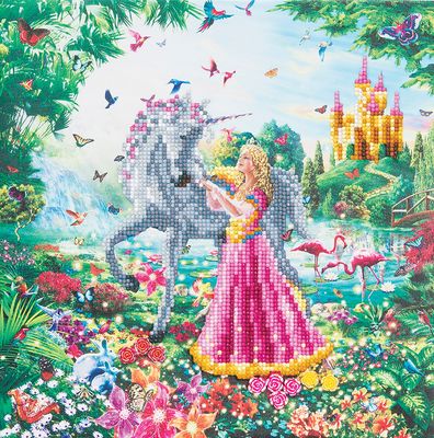 CA Mounted Kit Med: Princess and the Unicorn