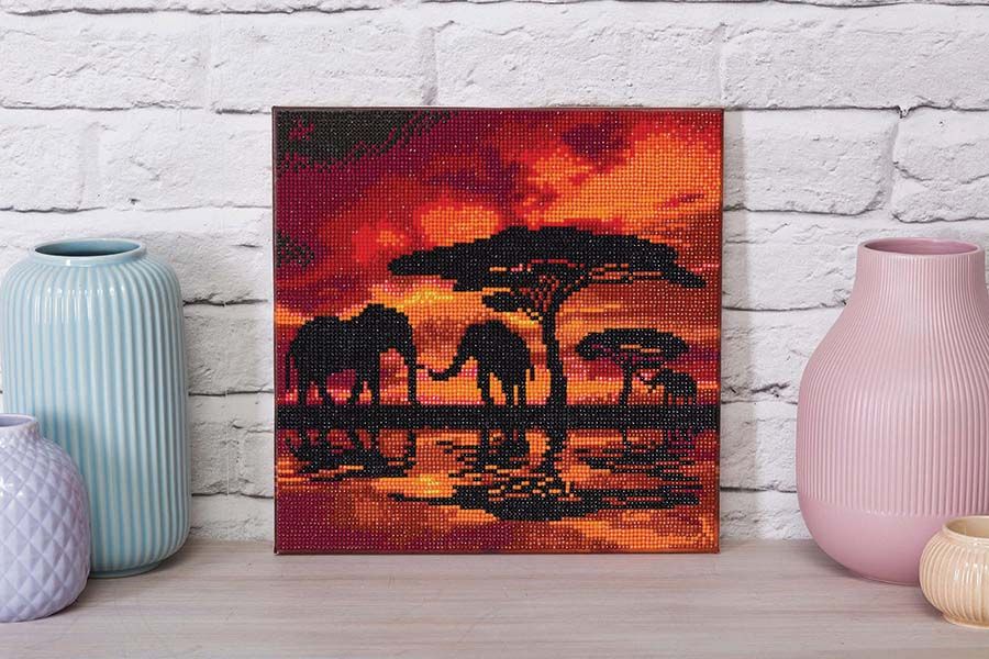 CA Mounted Kit Med: Elephant Silhouette