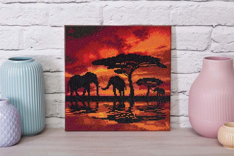 CA Mounted Kit Med: Elephant Silhouette