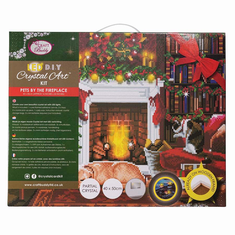 CA Mounted LED Kit LG: Pets by the Fireplace