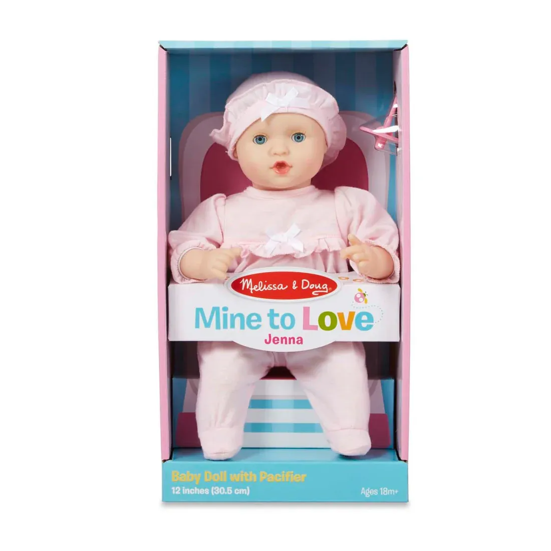 Jenna Baby Doll with Pacifier