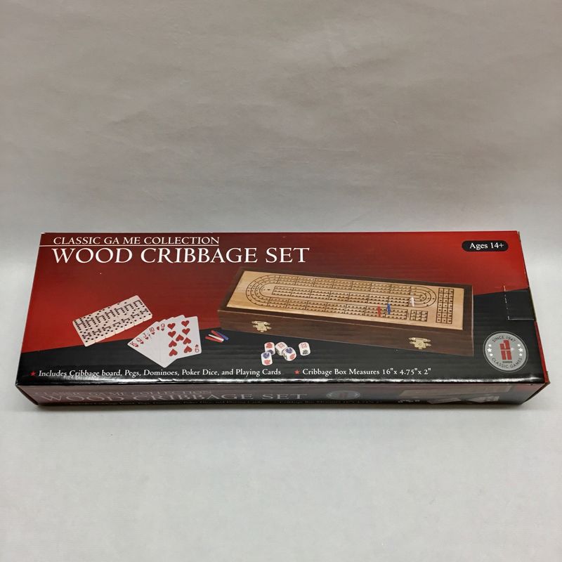 Wooden Cribbage Set