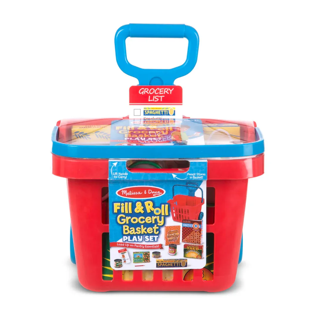 Fill &amp; Roll Grocery Basket Play Set