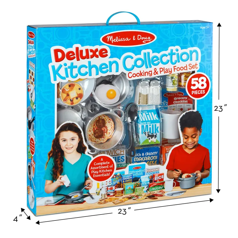 Deluxe Kitchen Collection Cooking &amp; Play Food Set