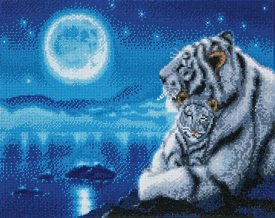 CA Mounted Kit Lg: Lullaby White Tigers