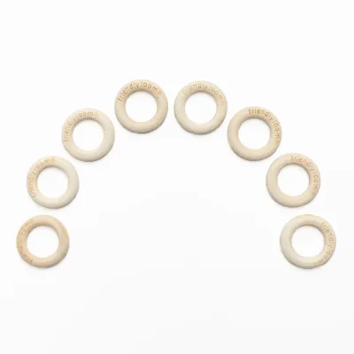 Potholder Rings - Wooden 8-Pack
