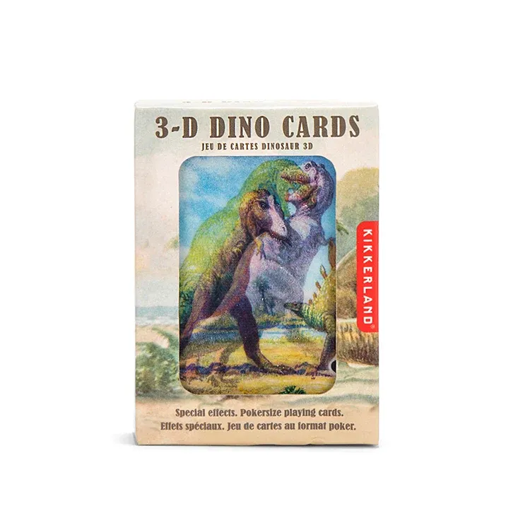 3-D Dinosaur Playing Cards