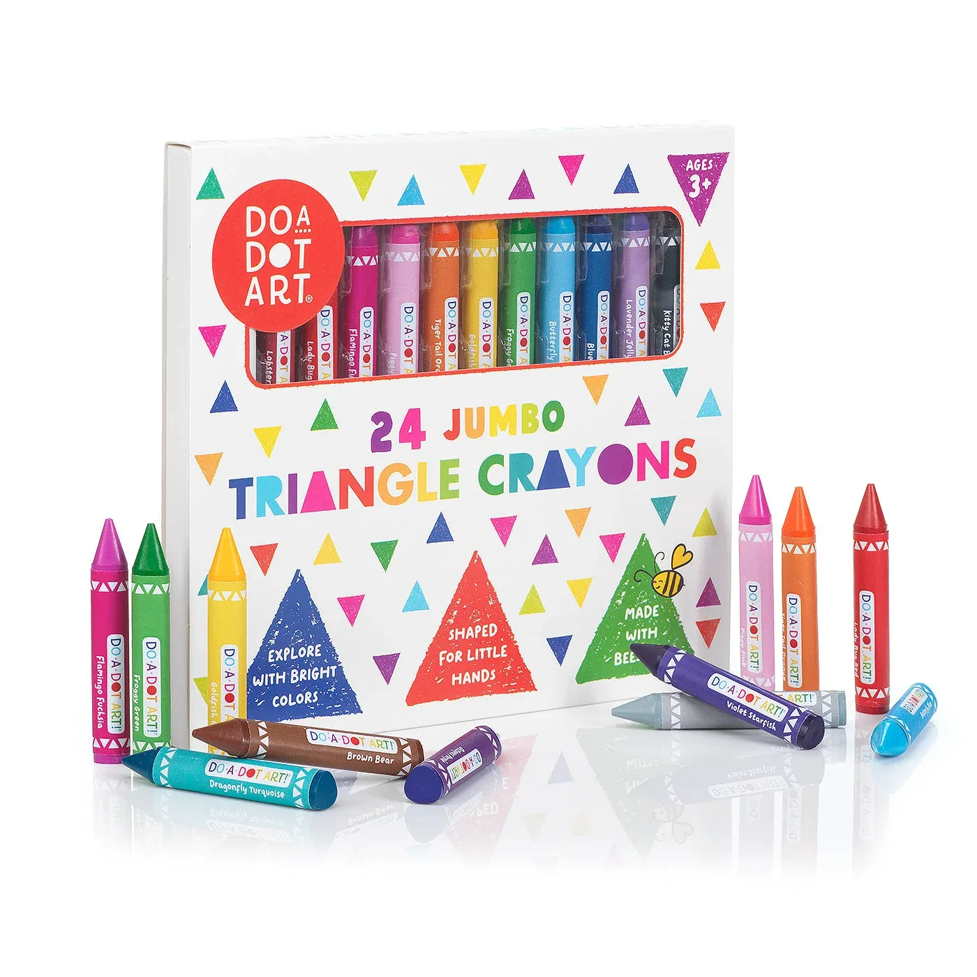 Beeswax Jumbo Triangle Crayons