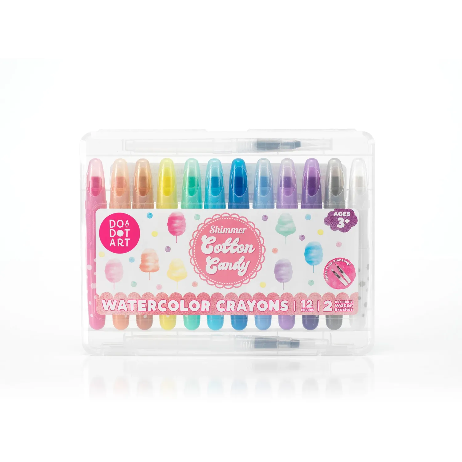 Watercolor Crayons - Cotton Candy Shimmer