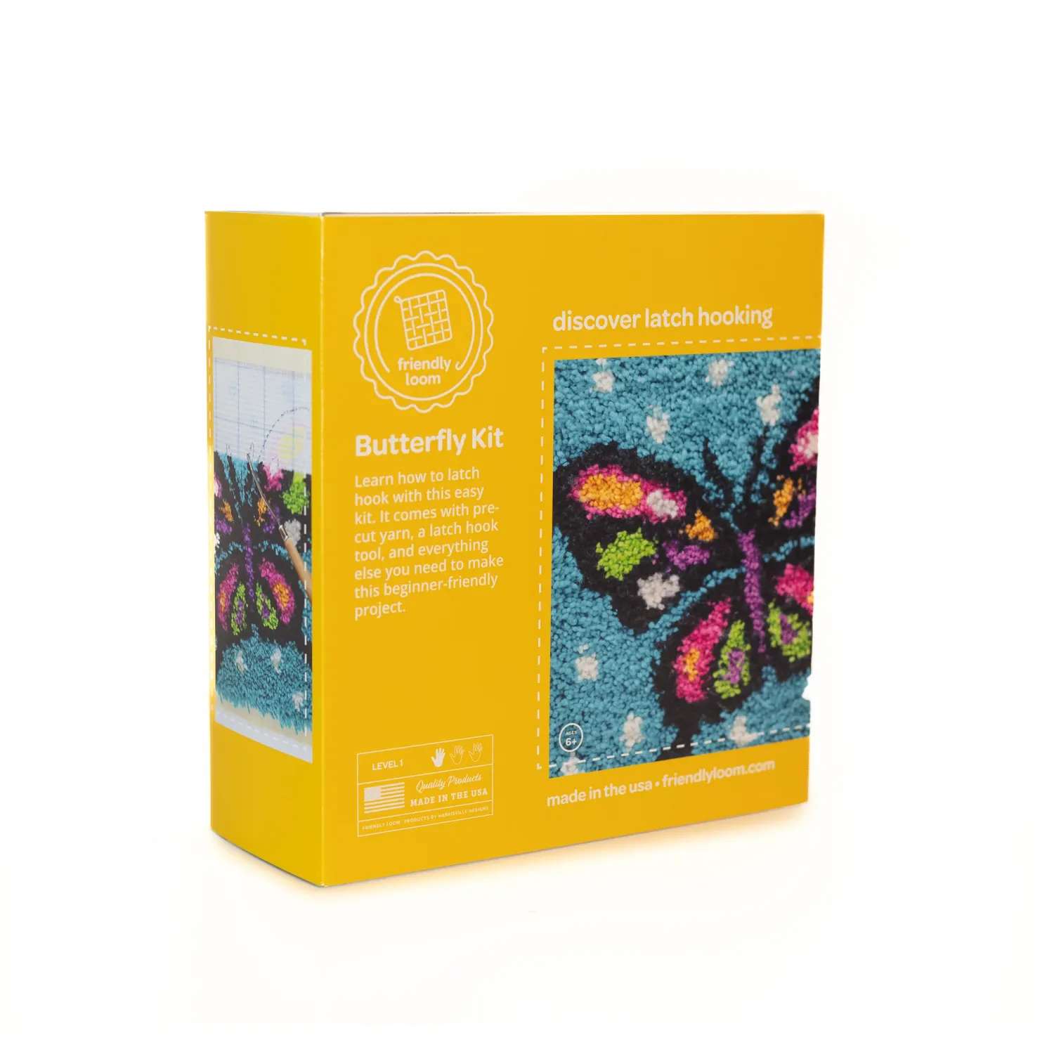 Latch Hooking Kit - Butterfly