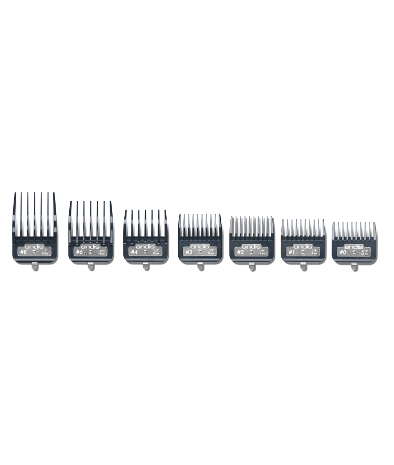 Andis Master Premiun Metal Clip Comb Set 7 PCS
