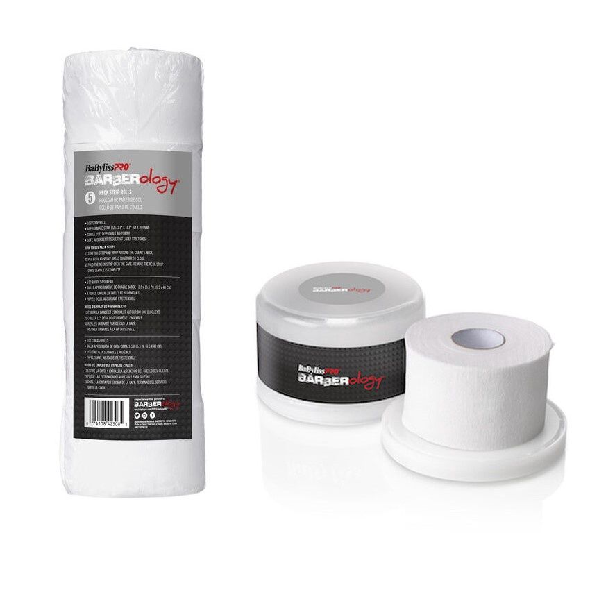 BabylissPro Neck Strip Rolls White