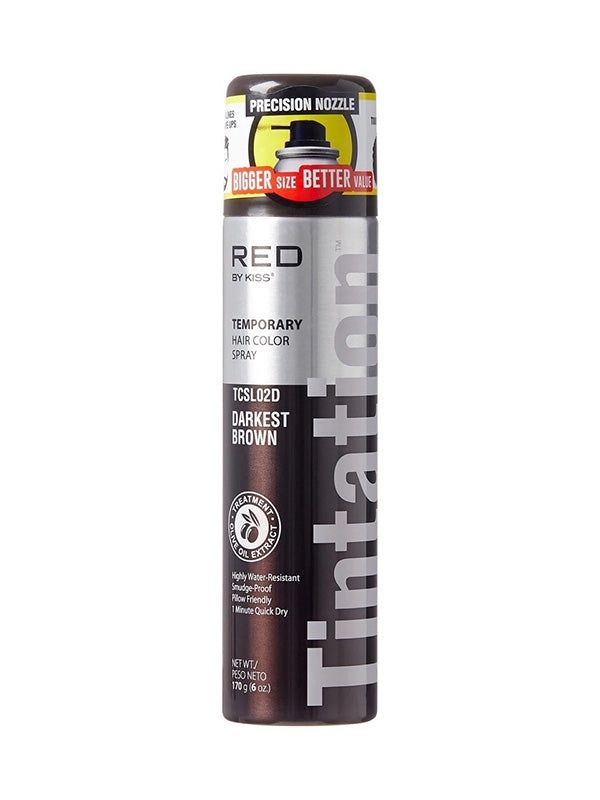 Red By Kiss Tintation Color Spray, Color: Darkest Brown, Size: Large