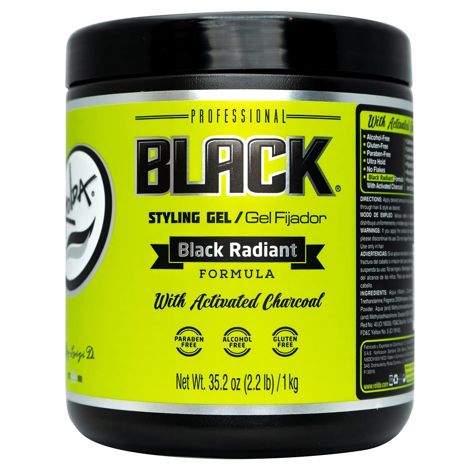 Rolda Styling Gel, Type: Black, Size: 35Oz