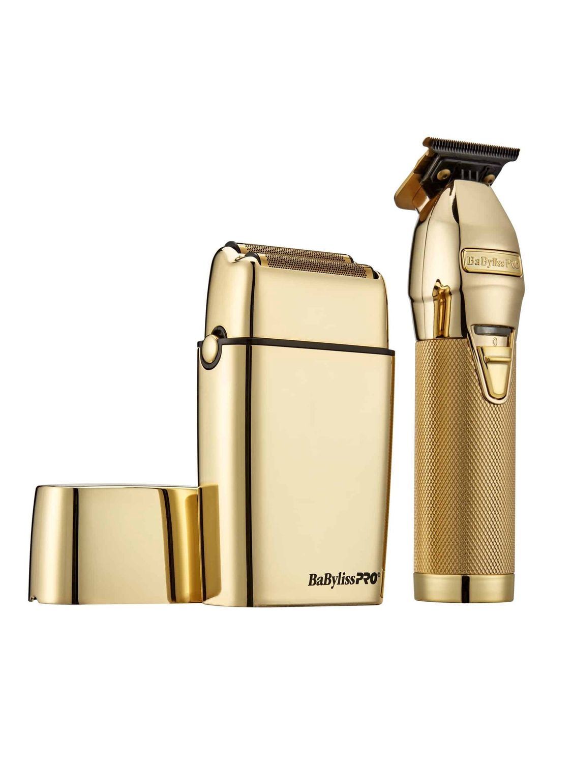 BabylissPRO limited edition Trimmer and Double Foil Shaver Combo, Color: GoldFX