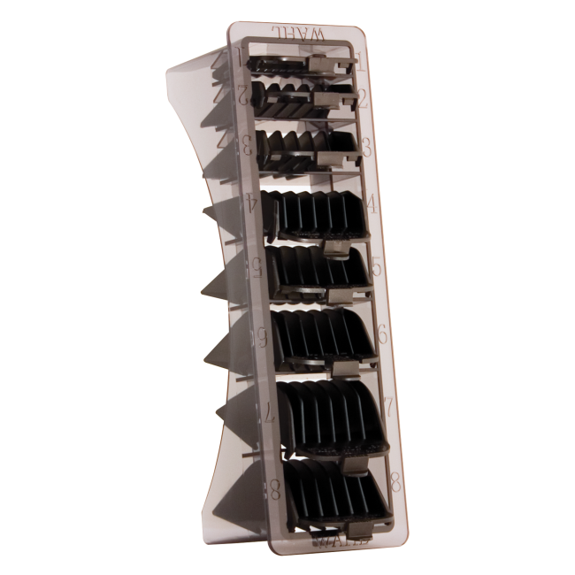 Wahl 8pack Clipper Cutting Guides Plastic Black