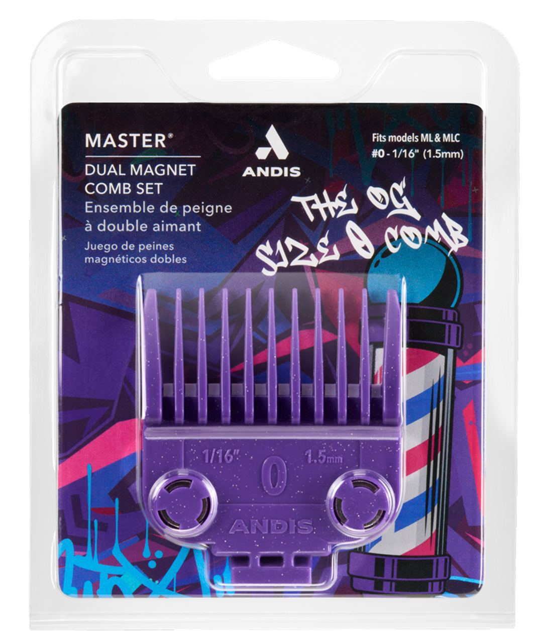 Andis Size 0 Dual Magnet Comb Set