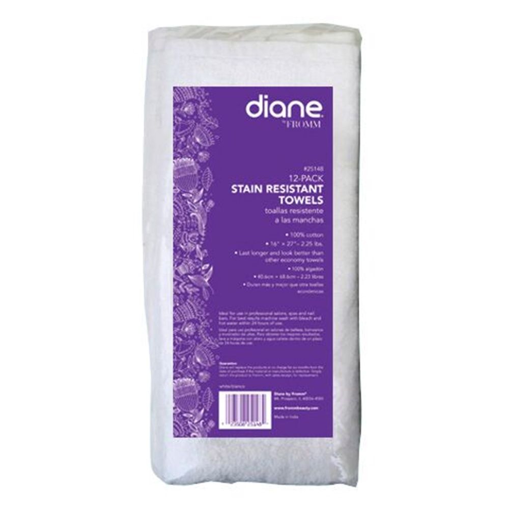 Diane Stain Resistant Towels 12 pack, Size: small